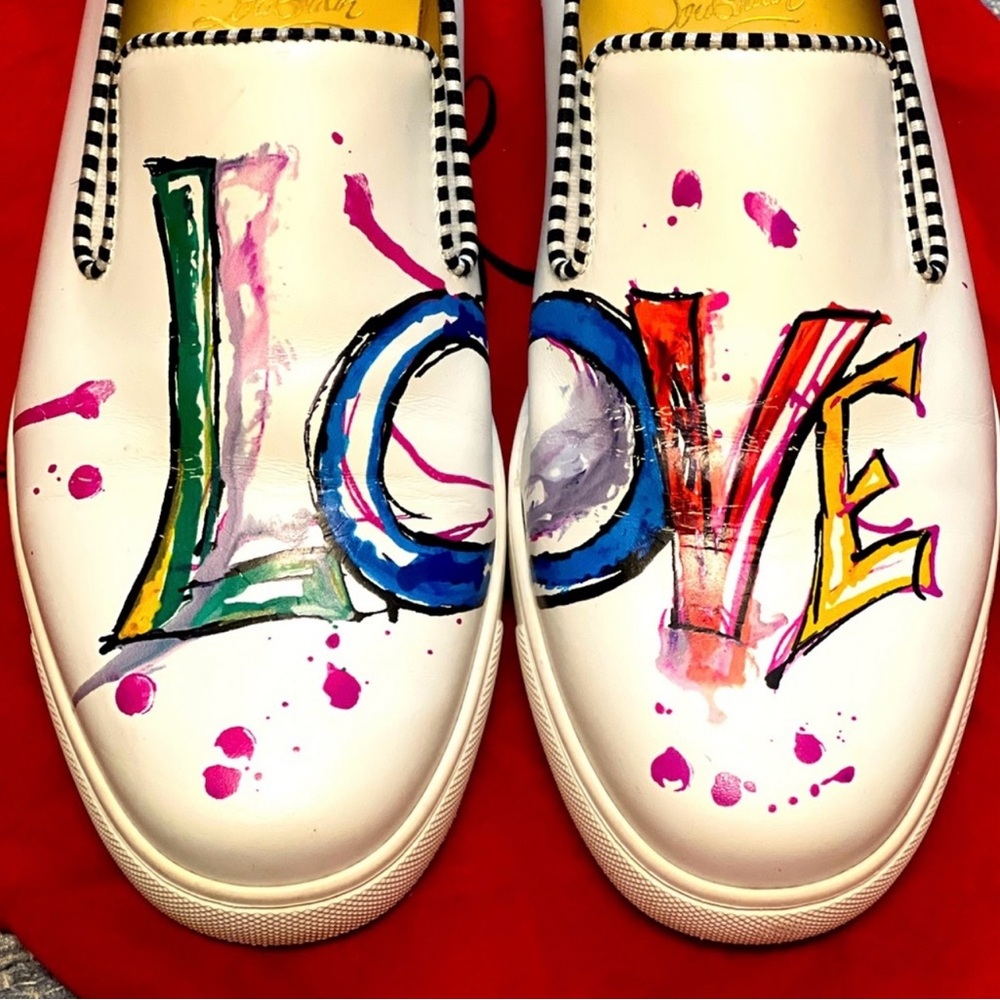 Colorful Love Slip-On Shoes